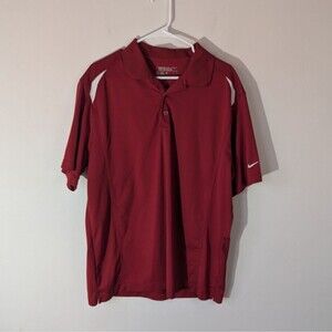 Nike Golf Tour Performance Dri Fit Red Polo Shirt Men's Size XL